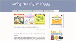 Desktop Screenshot of livinghealthynhappy.com
