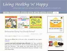 Tablet Screenshot of livinghealthynhappy.com